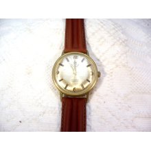 Vintage Belane mechanical swiss watch in gold plated case