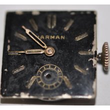 Vintage Harman W Sub Dial Wrist Movement 17 Jewels Running 605
