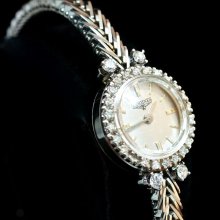 Vintage Ladies Longines Diamond Wristwatch Watch