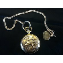 Vintage Majestime 17 Jewels Swiss Made Pocket Watch