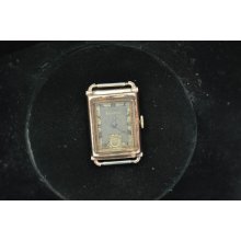 Vintage Mens Bulova 21 J Wristwatch Caliber 7 Ap For Repairs