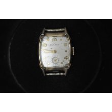 Vintage Mens Bulova Wristwatch Caliber 10 Bm For Repairs