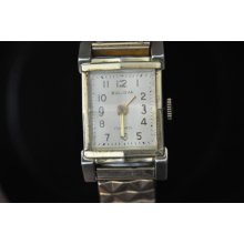 Vintage Mens Bulova Wristwatch Caliber 6 Ae Keeping Time