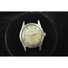 Vintage Mens Elgin Wristwatch Movement Caliber 687 For Repairs