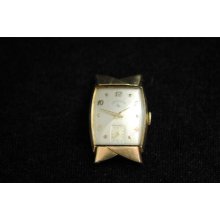 Vintage Mens Lord Elgin 21 J Wristwatch Caliber 670 Hooded Lugs Keeps Time