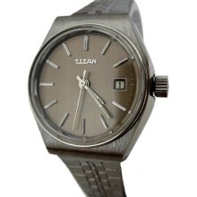 Vintage New old stock automatic Titan stainless steel Swiss watch