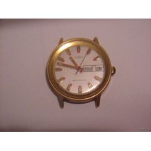 Vintage Timex Automatic Mens Day/Date Watch Working
