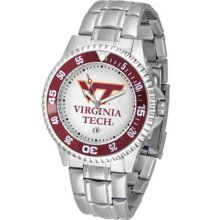 Virginia Tech Hokies VT Mens Steel Bandwrist Watch