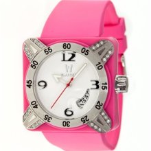 Vuarnet Deepest Lady Ladies Watch in Hot Pink with Silver Bezel
