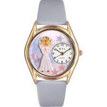 Whimsical watches wc0710005 angel baby blue leather and gol - One Size