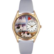 Whimsical Womens Bunny Rabbit Baby Blue Leather Watch #557709