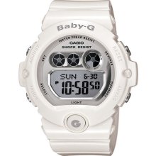 White casio baby-g large digital sports watch bg6900-7
