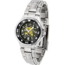 Wichita State Shockers Competitor AnoChrome Ladies Watch with Steel Band and Colored Bezel