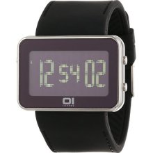 01theone Unisex Ipld117-3bk Ip Light Digital Ipld Series Watch 01 The One
