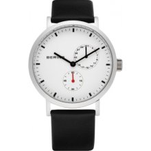 10540-409 Bering Time Mens White Multifunction Watch