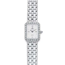 14K White Gold Diamond Watch from Euro Geneve for Ladies, 0.28cts.