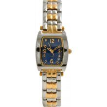 1964KL-T Krug Baumen Ladies Tuxedo Blue Silver Gold Watch