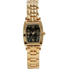 1965KL-G Krug Baumen Ladies Tuxedo Black Gold Watch