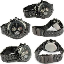 1xcurren Water Resistant Quartz Hour Dial Date Clock Sport Men Steel Wrist Watch