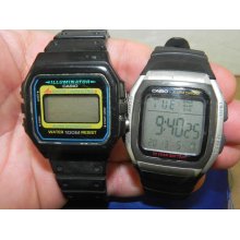 2 Casio Wristwatches,2499 Chrono Alarm-Digital &1275 Illuminator Watch,10yr Batt