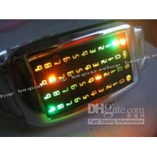 2011 New ,unisex Digital Steel Matrix Style Led Watch ,gift Led Watc