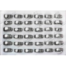 36ps Wholesale Lot Free Bulk Stainless Steel Silver Tone Man Jewelry Charm Ring