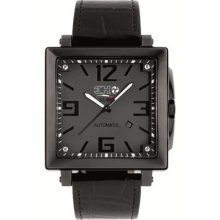 3H Women's CA01 Cube Black PVD Automatic Black Dial Interchangeab ...