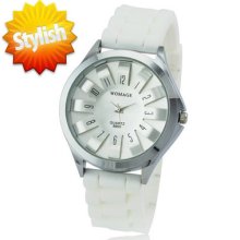 4 Color Flower Sports Fashion Men Boy Girl Wrist Watch Style Light Rubber Clock