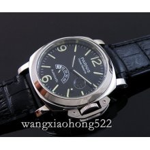 44mm Parnis Power Reserve Meter At 6 Luminous Automatic Mens Date Watch 265a