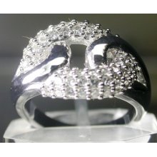 $500 925 Sterling Silver White Sapphire Ring ,a Design - Wow