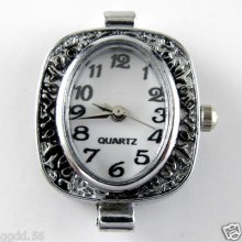 5pcs Hot Fashionable Arrive Quartz Silver Tone Watch Faces For Beading W03