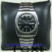 60's Omega Constellation Black Dial&ss Strap Auto Cal:751 Man's
