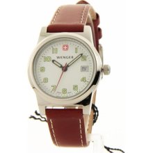 70380 Wenger Swiss Military Bienne Leather Date Womens 5atm Watch
