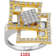 925 Silver 18k Gold Plated Square Motion Dancing Spinning Ring Pls Watch Video