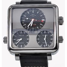 Airman 7 Plaza Mayor (SS / Silver-Black / Black Strap)