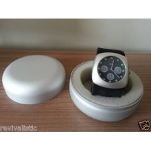 Alessi Callisto Chronograph Chrono Watch With Leather Strap Excellent Condition