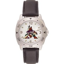 Anderson Jewelry Phoenix Coyotes Men's Leather Pro Watch ...