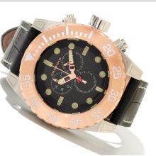 Android Men's Silverjet Chrono 3 Quartz Chronograph Leather Strap Watch