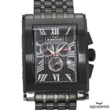 Aquaswiss Tanc Chronograph Swiss Movement Men's Watch Black/black