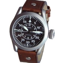 Aristo 3H32 Type B Dial Swiss Automatic Pilot's Watch with Oversize Crown