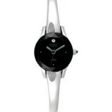 Armitron Ladies` Now Silver Bangle Analog Watch W/ Diamond Accent