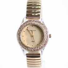 Armitron Womens 75 4084RSRG Swarovski Crystal Accented Rose Gold Watch