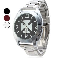 Assorted Colors Men's Special Design Steel Analog Quartz Wrist Sports Watch
