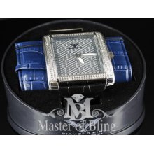 Authentic Diamond King Iced Out Silver Finish Bling Hiphop Snoop Dog Watch