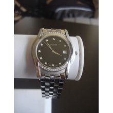 Authentic Gucci 5505 W/small Diamonds Swiss Made Watch W/box+++ Msrp 2k