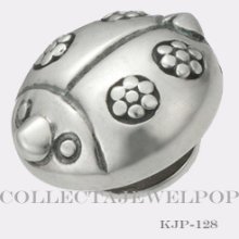 Authentic Kameleon Sterling Silver L'il Lady Bug Jewelpop Kjp128