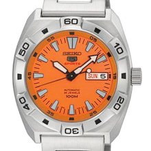 Authentic Seiko 5 Sports Automatic Orange Dial Watch Srp283k1