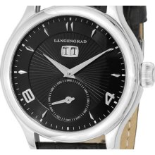 Automatic Mens Langengrad 20 Jewel Big Date Black Dial