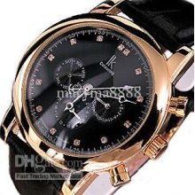 Back Skeleton Leather Men's Watches Luxury Automatic Mechanical Wris