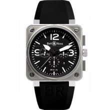 Bell & Ross Aviation BR01-94-STEEL Mens wristwatch